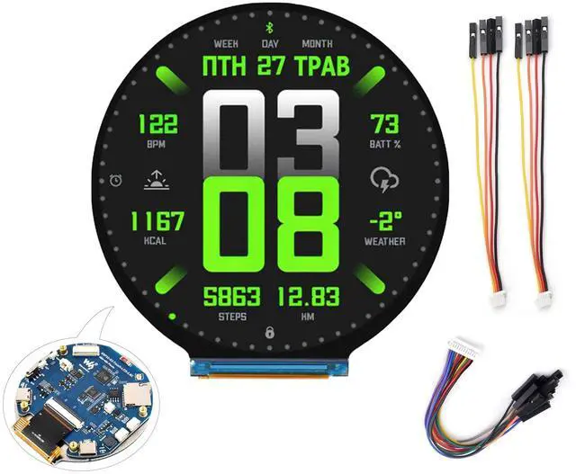 Main image of ESP32-S3 2.8inch Round Display Development Board Development Board, 480x480 Resolution IPS Display, 32-bit LX7 Dual-Core Processor, ESP32 with Display, Supports WFi & BLE
