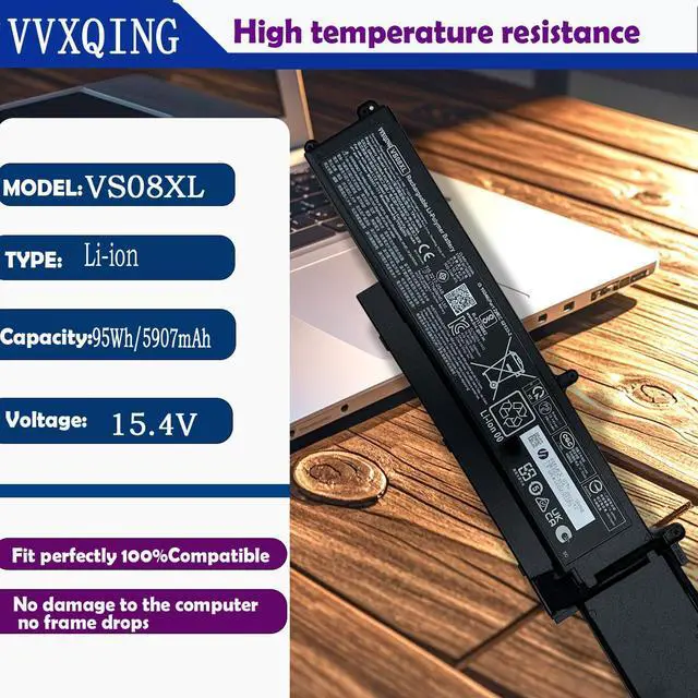 Alt view image 2 of 5 - VS08XL Laptop Battery Compatible with HP ZBook Fury 16 G9 Mobile Workstation/ZBook Fury 16 G10 Mobile Workstation/Fury 16 G11 Mobile Workstation Series TPN-IB0N TPN-DB1F 95Wh M85951-271 M86087-001