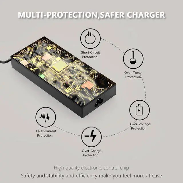 Alt view image 4 of 5 - Hodeay 180W ADP-180TB K Charger Compatible with ASUS ROG Zephyrus G14 2024 GA403UI GA403UV GA403UU G16 GA605 GU605 TUF A14 A16 FA401UV FA401UU FA401WU FA401WV Laptop RTX 4070 RTX 4060 RTX 4050