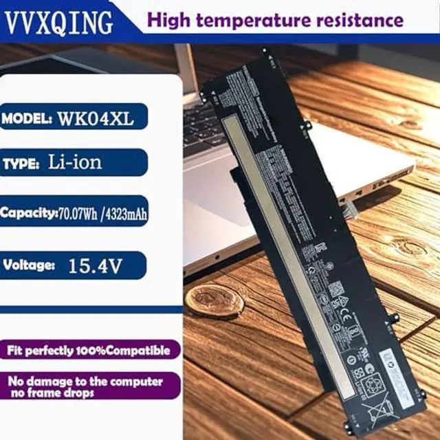 Alt view image 2 of 5 - VVXQING WK04XL Battery Replacement for HP Victus 16-E 16-D 16-R 16-S 15-FB 15-FA| M38822-1D1 M39179-005 Victus Gaming 16-R 16-S 16T-R 16T-S/Omen 16-C 16-B M39179-005 HSTNN-OB2C HSTNN-IB9V 15-FA