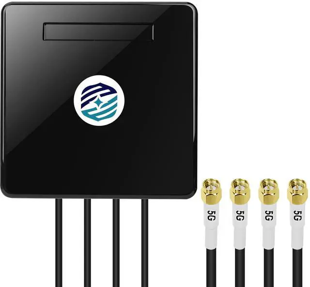 Alt view image 2 of 5 - Maswell Cellular Antenna 600MHz~8.0GHz 5G 4X4 MIMO Antenna 4G 3G LTE WiFi6E UWB Screw Mount omnidirectional Cubic Antenna SMA Male Waterproof Outdoor Antenna with Medium gain, not for Signal Boosting