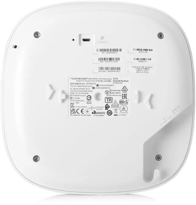 Alt view image 2 of 5 - HPE Networking Instant On Access Point AP25 4x4 WiFi 6 Indoor Wireless Access Point | Power Source Not Included | US Model (R9B27A)