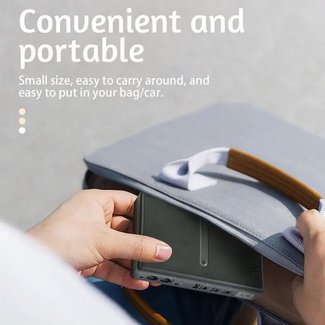 Alt view image 4 of 5 - 10400mAh Mini UPS Power Supply, Uninterruptible Power Supply Support Device Power, 36W USB 5V DC 5V 9V 12V POE 15V 24V 6 Outlets, Backup Power Supply for Camera Router (US