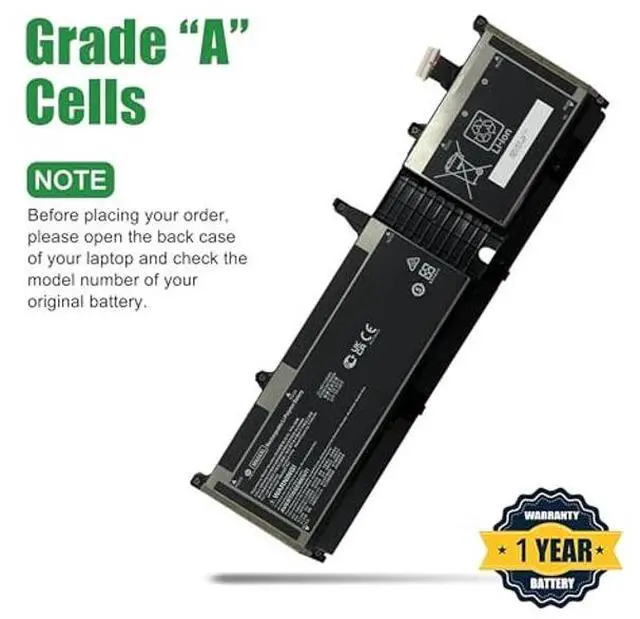 Alt view image 3 of 5 - JIAZIJIA MN06XL Laptop Battery Replacement for Hp Zbook Studio 16 G9 G10 G11 Mobile Workstation Series Notebook M82230-005 M82220-1C1 TPN-DB1B M82220-2C1 Black 11.58V 86Wh 7130mAh