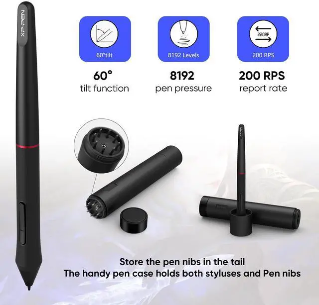 Alt view image 4 of 5 - XPPen Artist 24 Pro 2.5K QHD Drawing Tablet with Screen,16.7M Colors Graphics Tablet with 8192 Pen Pressure Battery-Free Tilt Stylus & 20 Shortcut Keys for Windows, Mac, Chrome, Linux, 23.8"