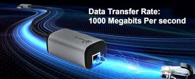 Alt view image 5 of 5 - NP Type-C to Gigabit PoE Converter, POE Ethernet Adapter gigabit RJ45 to Type C 1000Mbps Converter