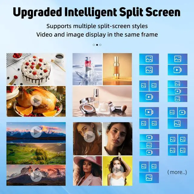 Alt view image 3 of 5 - YCKJNB 32 inch Indoor Digital Signage Touchscreen IPS Floor Standing Digital Kiosks Interactive Displays with WiFi HDMI/USB Input Auto AD Player, Android OS Black