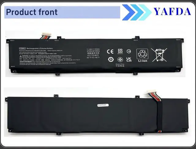 Alt view image 2 of 5 - Yafda FZ06XL Laptop Battery Replacement for Hp Spectre x360 2-in-1 Envy 16-h0011TX 16-f0035nr 16-h0006TX 16 h0112nr 16-h0795ng 16-h0018TX 16-f1075ng M47636-2C1 M47636-2D1 M48025-005