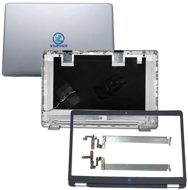 Main image of Replacement Laptop LCD Back Cover Top Case Rear Lid with Hinges and Front Bezel Frame for Dell 15 5000 5584 15.6" GYCJR 0GYCJR Natural Silver
