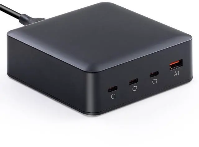 Main image of WHSTELENI USB C Charger 203W/200W (100W+65W+20W+18W) 4-Port Charging Station Type-C Power Adapter Compatible with MacBook Pro/Air Laptop Smartphone and More