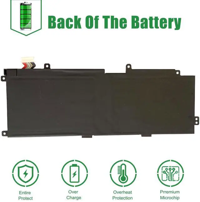 Alt view image 5 of 5 - JIAZIJIA MR02XL L46601-005 Laptop Battery Replacement for Hp Elite X2 G4 Series Notebook HSTNN-DB9E L45645-2C1 Black 7.7V 47Wh 5950mAh