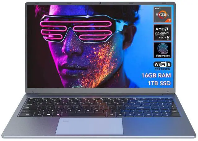 Thinkeagle VigoBook G7 Laptop Computer, 15.6-Inch Ryzen 7