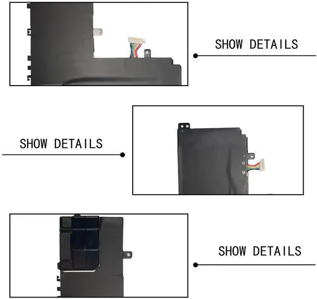 Alt view image 4 of 5 - Hubei C21N1807 C21PiCH 0B200-03040000 Laptop Battery Replacement for Asus C223NA-1A C223NA-1B ChromeBook C223NA-DH02 GJ0025 VivoBook E12 E203NA-FD020TS FD048T FD088T FD026T Series(7.7V 38Wh 4940mAh)