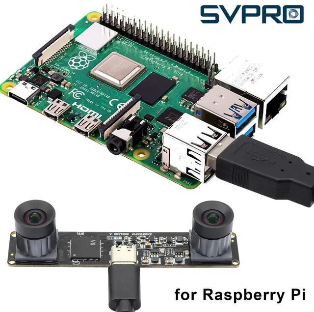 Alt view image 5 of 5 - SVPRO 210fps Monochrome Global Shutter USB Camera Module - Dual Lens Synchronization - Black/White - 800P - Lightburn - OmniVision OV9281
