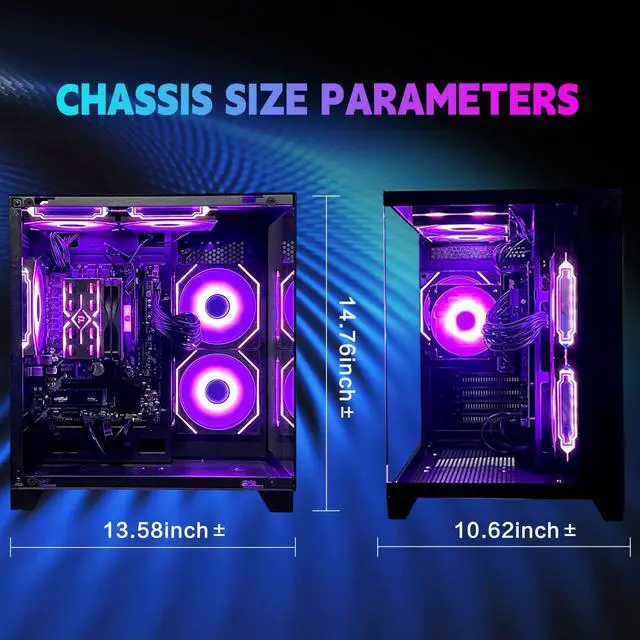 Alt view image 3 of 5 - AEXPXO PC Desktop,AMD Ryzen 5 5600GT 3.6GHz,16GB DDR4 RAM 3200MHz,1TB NVME SSD,Supply WiFi/Bluetooth Support for Office, Light Entertainment, Video Editing