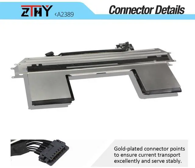 Alt view image 4 of 5 - A2337 A2389 Laptop Battery Replacement for MacBook Air 13 Inch A2337 M1 2020 EMC 3598 MGN53 MGN63 MGN83 MGN93 MGN73 MGN53LL/A MGN63LL/A MGN83LL/A MGN93LL/A MGN73LL/A MGNA3LL/A MGND3LL/A 11.39V 49.9Wh