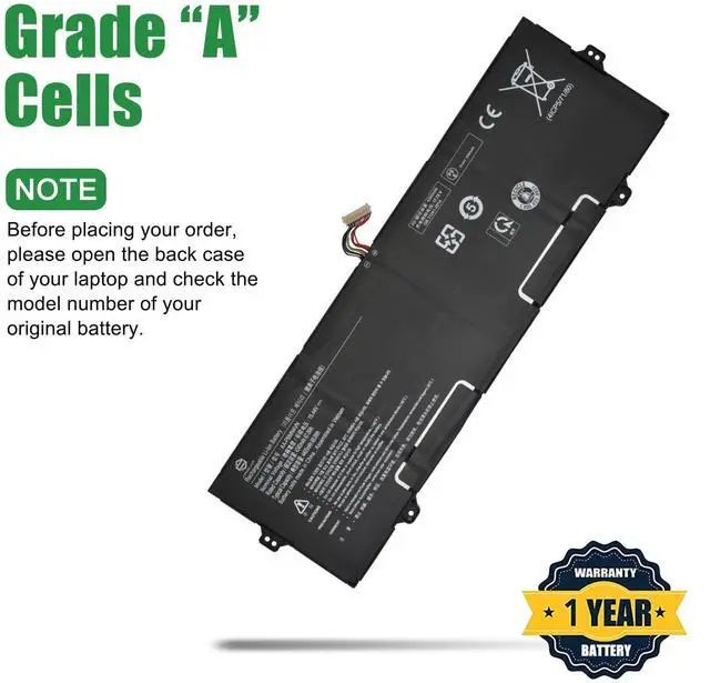 Alt view image 3 of 5 - JIAZIJIA AA-PBMN4VN Laptop Battery Replacement for Samsung Galaxy Book Pro 15 NP950XDB NP950QDB Series Notebook Black 15.44V 68.0Wh 4405mAh