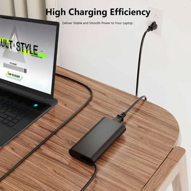 Alt view image 4 of 5 - 180W 9.23A 19.5V LA180PM210 AC Charger [GaN Tech] for Dell G7 15 17 7588 7590 7790 G5 15 5515 5587 5590 G3 15 3579 17 3779 HA180PM210 DA180PM210 10KFT TXR1N D6JHG Laptop Power Supply Adapter Cord