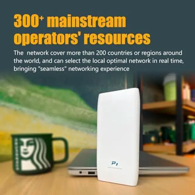Alt view image 5 of 5 - Mobile Hotspot Device with Power Charger for Global Travel 4G Router with 10000mAh Charging Battery No Roaming fee Built-in SIM Card Travel Portable WiFi Hotspot Power Bank 10GB for North