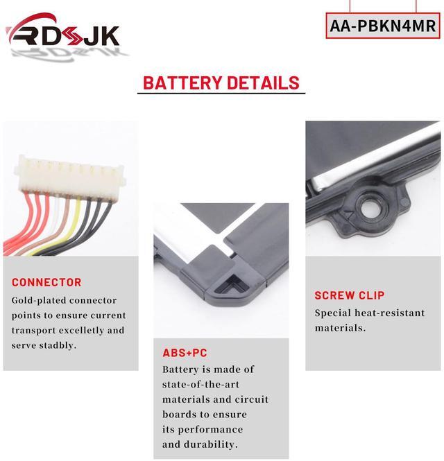 Alt view image 5 of 5 - RDSJ AA-PBKN4MR Laptop Battery for Samsung Galaxy Book3 Book4 Pro 360 Book 3 PRO NP960QFG NP960QFG-KA1US NP960XFG NP960XFG-KA2US NP964QFG NP964XFG NP964XFG-KC2US 4ICP5/65/86 15.52V 73.9Wh/4762mAh