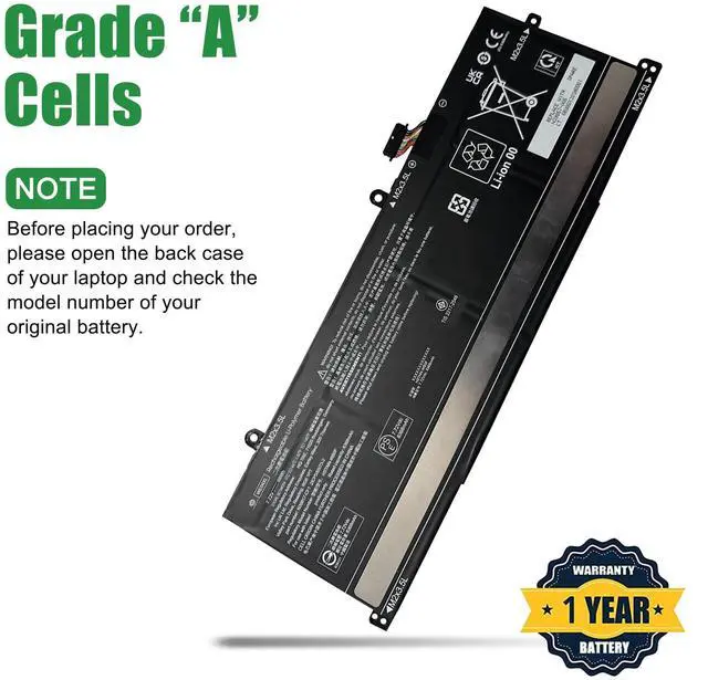 Alt view image 3 of 5 - JIAZIJIA WE04XL Laptop Battery Replacement for HP Pavilion Plus 16-AB0008TU 16-AB0008TX Envy X360 16-AC0000TU 16-AC0001TU 16-AC0010TU Series N66427-001 N39857-005 N39817-CF1 HSTNN-WB0F 7.72V 68Wh