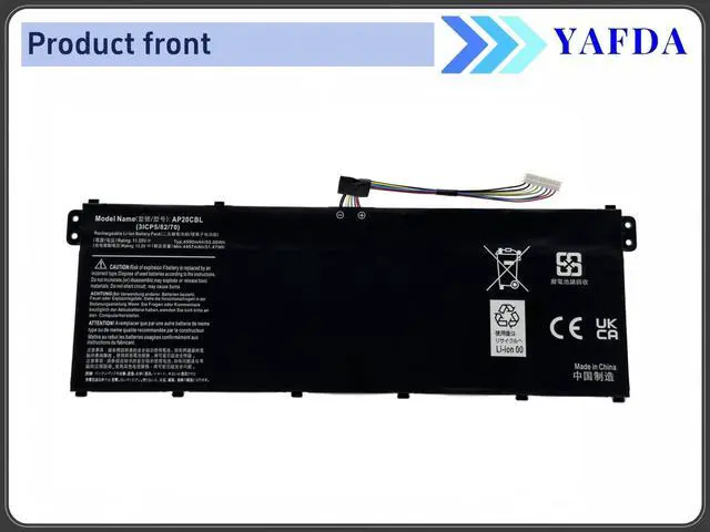 Alt view image 2 of 5 - Yafda AP20CBL Battery Replacement for Acer Aspire 5 A515 A315-58 A515-45G A515-46 A515-56 A515-56T A715-42G Swift 3 SF314-511 SF314-43 Vero AV14-51-53YS AV15-51 TravelMate Spin B3 Chromebook 315