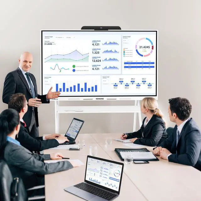 Alt view image 4 of 4 - KEINONE USB Video Conference Camera 90deg Wide Angle, Microphone, Speaker, Auto Framing, Perfect for Group Meetings, Microsoft Teams & Zoom