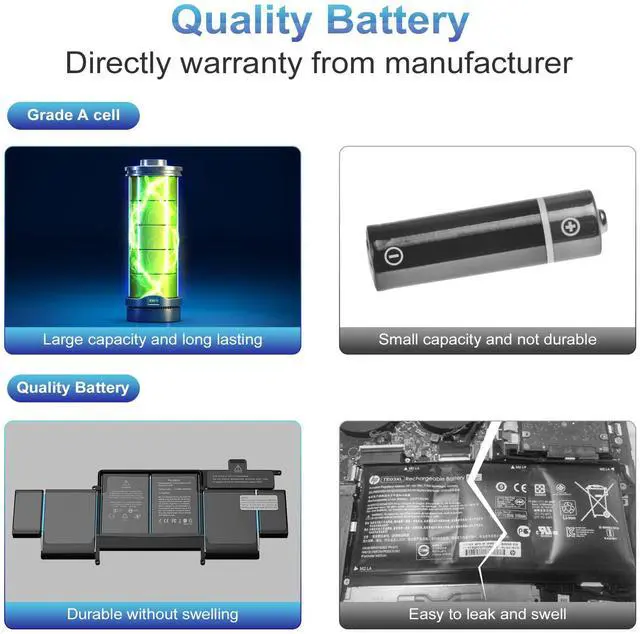 Alt view image 5 of 5 - DREAMME A1582 A1502 Laptop Battery- for MacBook Pro 13 inch Retina A1493 (Early 2015,Mid 2014, Late 2013) by [A1582 A1502 A1493 Battery, 11,36 V / 74,9 Wh]
