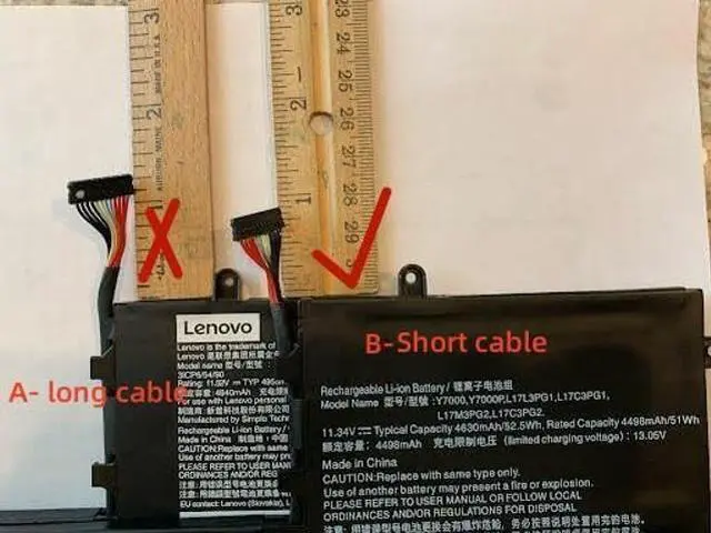 Alt view image 5 of 5 - Uniwings L17M3PG2 Laptop Battery Replacement for Lenovo Legion Y530-15ICH Y545-PG0 Y540-17IRH Y540-15IRH Y7000P Y7000 Y7000-2019-PG Series L17C3PG1 L17L3PG1 L17C3PG2