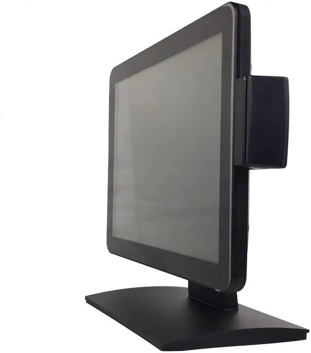 Alt view image 2 of 5 - DeYoWo 15 Inch 4:3 Ratio 10 Point Projective Capacitive Touch Screen Monitor, Touch POS Monitor with MSR, Stable Base No Shaking, USB Free Driver