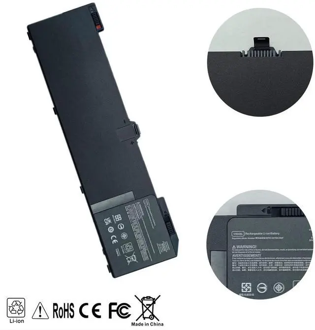 Alt view image 4 of 5 - XcelEPower VX04XL Laptop Battery Compatible with HP Zbook 15 G5 G6 2YW99AV 2YX00AV 2ZC40EA 2ZC41EA 3AX04AV 3AX02AV 4QH14EA 5KY99AV Serie HSTNN-IB8F 4ME79AA HSN-Q13C L06302-1C1 L05766-855 15.4V 90Wh