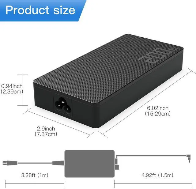 Alt view image 3 of 4 - 200W 20V 10A Charger Fit for Asus ROG Zephyrus G16 GA605 GA605WI GA605 GA605WV TUF Gaming A14 A16 FA401WV FA401UV FA608 FA608WV ProArt PX13 HN7306 HN7306WV P16 H7606 H7606WI ADP-200JB K Power Supply