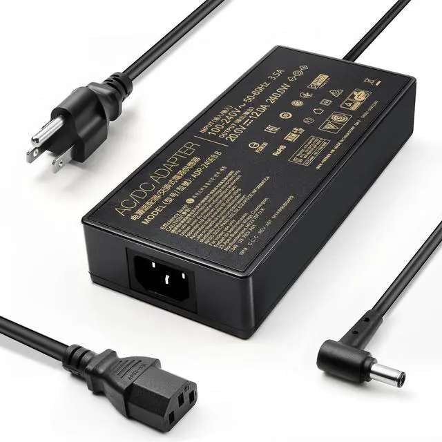 Main image of 240W 20V 12A ADP-240EB B a20-240p1a AC Adapter Power Supply for ASUS ROG Zephyrus Duo 15 GX550LXS, M16 GU603HM, ROG Zephyrus G14 GA401Q G15 GA502D S15 GX502 S17 GX701 G533QS Gaming Laptop Charger