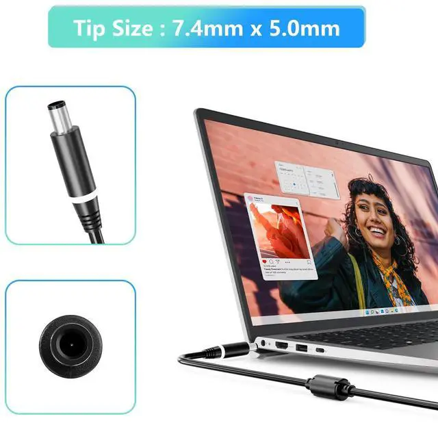 Alt view image 5 of 5 - HNHTKJ 240W Charger Fit for Dell Alienware M15 17 15 R3 R4 R5 R2 13 M17 X51 M17X M18X G5 G7, Precision 7710 7540 M6400 M6500 M6700 M6800 J211H GA240PE1-00 AC Adapter Power Cord