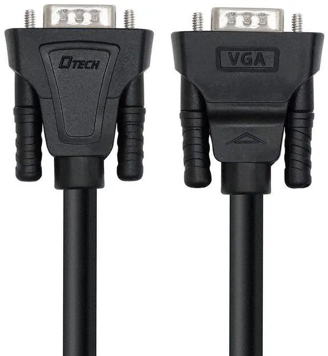 Alt view image 4 of 5 - DTech Heavy Duty 150 Feet Long VGA Cable Male to Male Computer Monitor Cord 1080p High Resolution - 46m Black