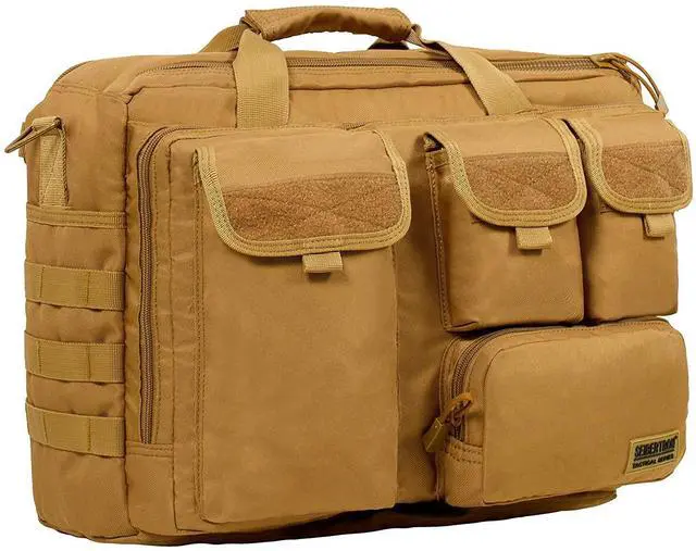 Alt view image 2 of 5 - Seibertron Pro-Multifunction Shoulder Messenger Bag Fit for 14.1" Laptop Khaki