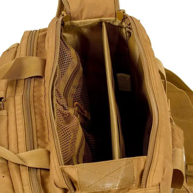 Alt view image 5 of 5 - Seibertron Pro-Multifunction Shoulder Messenger Bag Fit for 14.1" Laptop Khaki