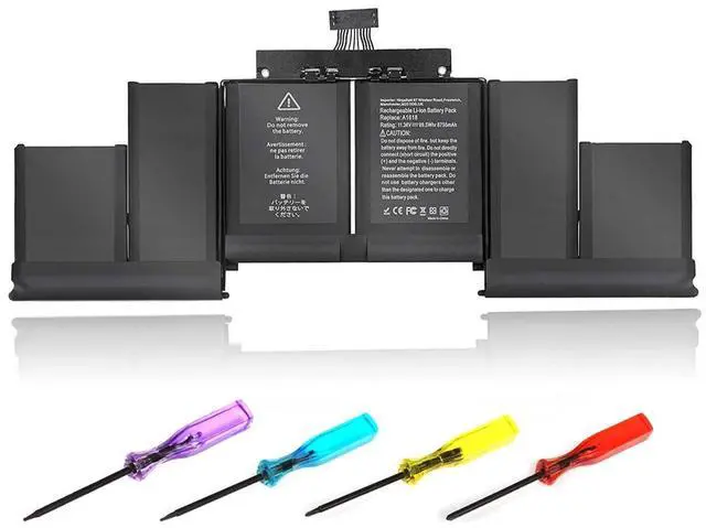 Main image of A1618 Battery Replacement Compatible with Apple MacBook Pro 15-inch A1398 (Mid 2015, EMC 2909 2910), 11.36V 99.5Wh Li-ion