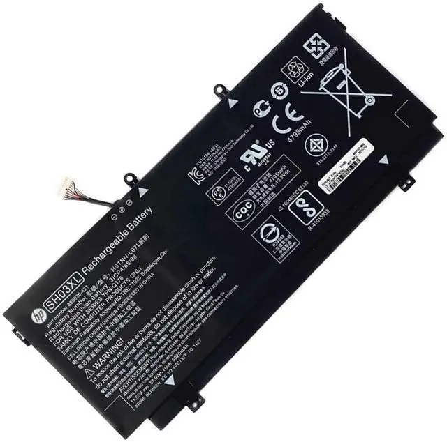 Main image of HP SH03XL 859356-855 Laptop Battery for HP Spectre X360 13-AC0XX 13-AC033DX 13-AC023DX 13-AC013DX 13-AC063DX 13-AC052NA 13-W0XX 13-W063NR 13-W013DX 13T-AB000 HSTNN-LB7L 859026-421 CN03XL 11.55V 57.9WH