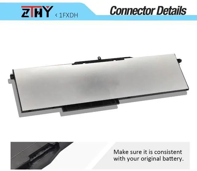 Alt view image 4 of 5 - ZTHY 1FXDH Laptop Battery Replacement for Dell Precision 3541 3551 Latitude 15 5501 5511 E5501 E5511 Series P80F P80F003 P80F004 01WJT0 1WJT0 0D191G D191G CN-0D191G IFXDH 11.4V 8071mAh 97Wh 6-Cell
