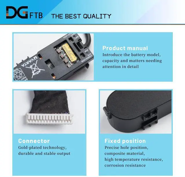 Alt view image 2 of 5 - DGFTB 460499-001 462976-001 New Laptop Battery for HP Smart Array P P212 P400 P410 P410i P411 P800 Raid Controllers Series 462969-B21 381573-001 398648-001 HSTNM-B011 4.8V 650mAh