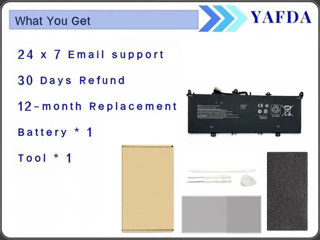 Alt view image 5 of 5 - Yafda DK04XL Battery Replacement for HP Chromebook X360 13c 13.5" 13c-ca 13c-ca0013dx 13c-ca0002tu 13c-ca0502tu 13c-ca0501tu Elite C1030 Chromebook Enterprise Series HSTNN-DB9W L93531-2C1 L93559-005