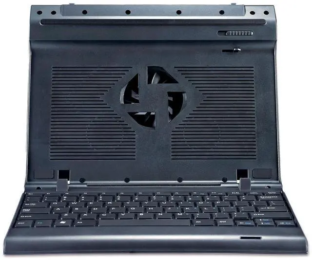 Alt view image 2 of 3 - 2Cool Pro-Cooling Stand with Keyboard for Mac/PC (2C-SK02-BK)