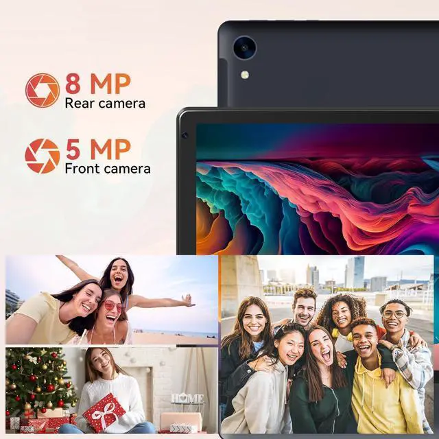 Alt view image 5 of 5 - URAO Android 15 10.1" Tablet with Octa-core Processor 24GB RAM 128GB ROM HD IPS Touchscreen 8H Battery, Wi-Fi 6, BT 5.0, Dual Camera, Android Tablets with Keyboard Mouse Stylus Case Headphone