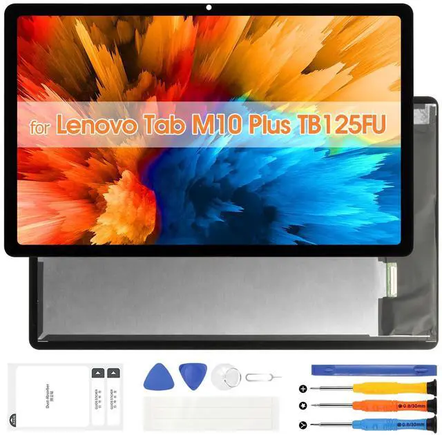 Main image of Screen Replacement for Lenovo Tab M10 Plus 3rd Gen TB125FU TB128FU LCD Display Digitizer Touch Screen Assembly with Repair Kit (Black,10.61 inch)