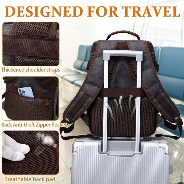 Alt view image 4 of 5 - Travel Laptop Backpack + Sling Bag