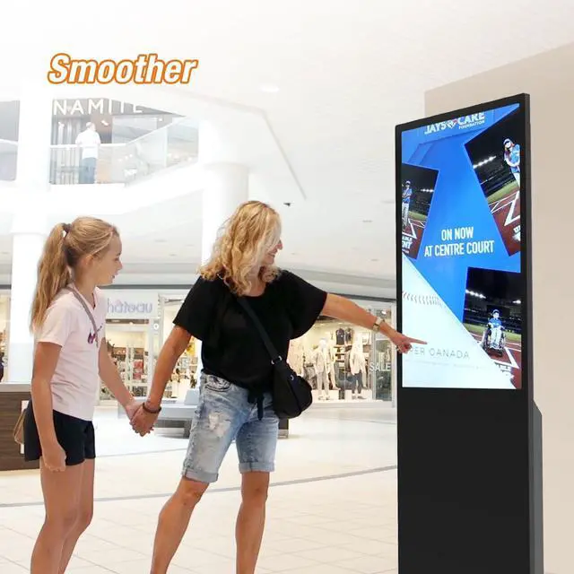 Alt view image 3 of 5 - Canlarriz 32 Inch Digital Signage Kiosk LCD Advertising Display Menu Displays Indoor Floor Standing Vertical Poster 2+32GB FHD Android OS with HDMI in/USB