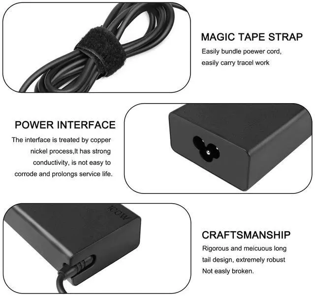 Alt view image 5 of 5 - 100W 90W Laptop Charger for Acer Swift Go 14 16 SFG14-72T SFG14-71T SFG14-73T SFG14-63T SFG16-72T SFG16-71T Acer Swift X 14 16 SFX14-72G SFX16-52G SF14-71T Delta ADP-100XB B
