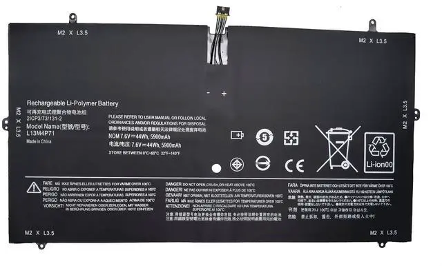 Main image of FLYRLB L13M4P71 L14S4P71 Replacement Laptop Battery Compatible with Lenovo Yoga 3 Pro 1370 Series - 7.6V 44Wh/5900mAh
