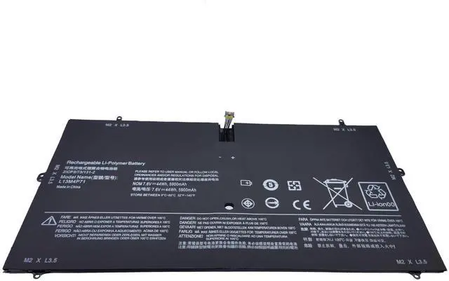 Alt view image 5 of 5 - FLYRLB L13M4P71 L14S4P71 Replacement Laptop Battery Compatible with Lenovo Yoga 3 Pro 1370 Series - 7.6V 44Wh/5900mAh